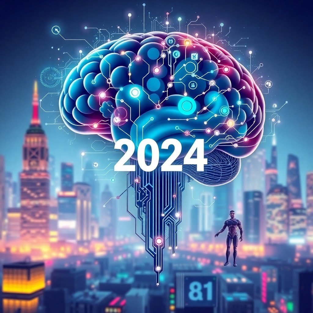 Ilustración de Inteligencia Artificial en 2024