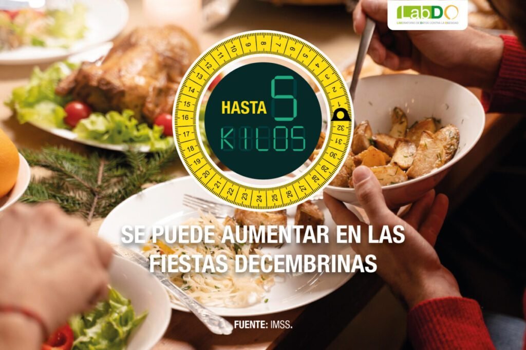 En las fiestas decembrinas se puede aumentar hasta 5 kg de peso