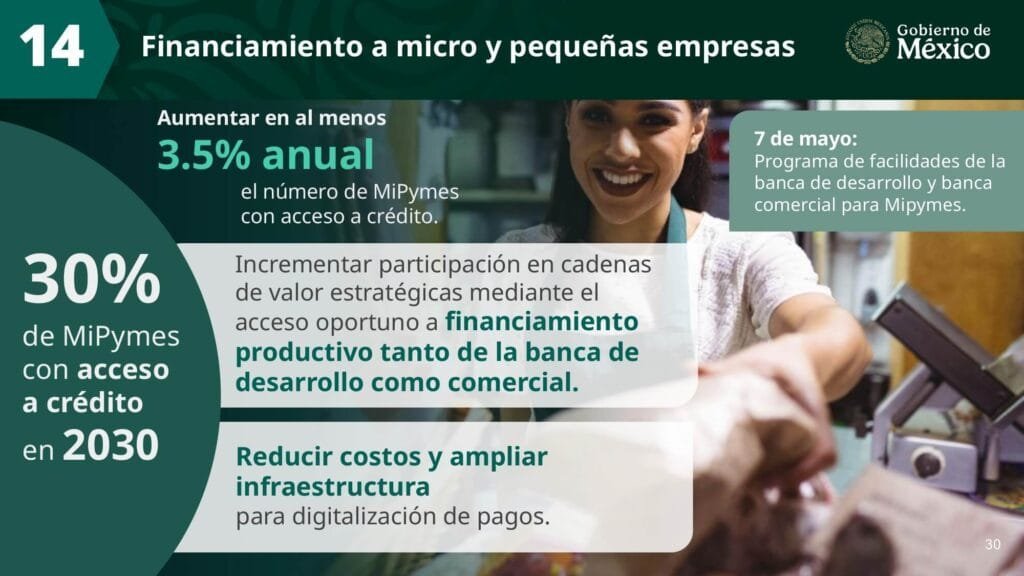 Bolsa de nuevos empleos: Crear 100 mil nuevos empleos a través del Servicio Nacional de Empleo.